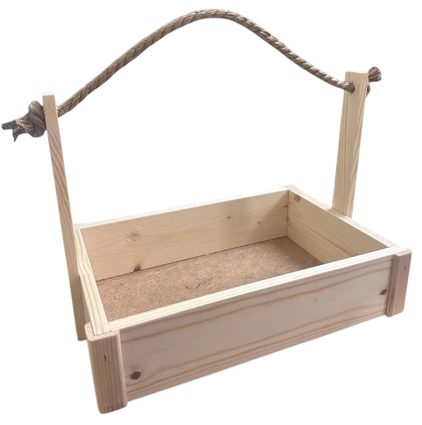 Изображение товара Ящик декоративный KraftHouse С джутовой ручкой 25x23x32 / 2041270227443 (натуральный)