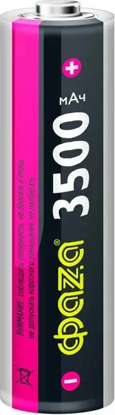 Изображение товара Комплект аккумуляторов Фаза Li-Ion 18650 3500мАч 3.7V Box / 5059870