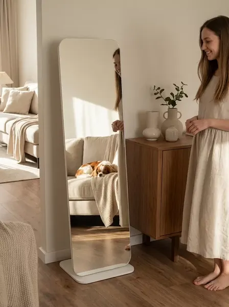 Изображение товара Зеркало Мебелик Стелла 4 (белый)