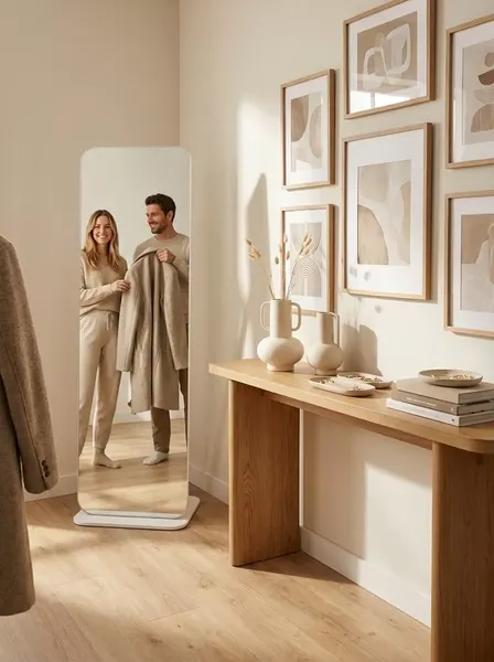 Изображение товара Зеркало Мебелик Стелла 4 (белый)