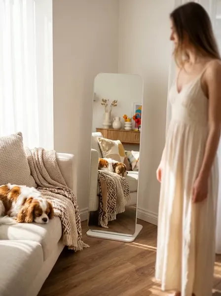 Изображение товара Зеркало Мебелик Стелла 4 (белый)