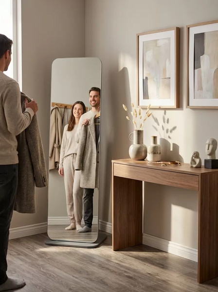 Изображение товара Зеркало Мебелик Стелла 4 (графит темный)