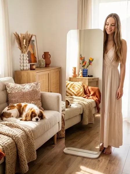 Изображение товара Зеркало Мебелик Стелла 4 (дуб крафт белый)