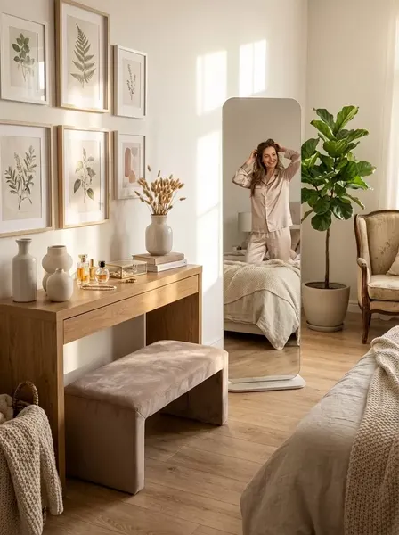 Изображение товара Зеркало Мебелик Стелла 4 (дуб крафт белый)