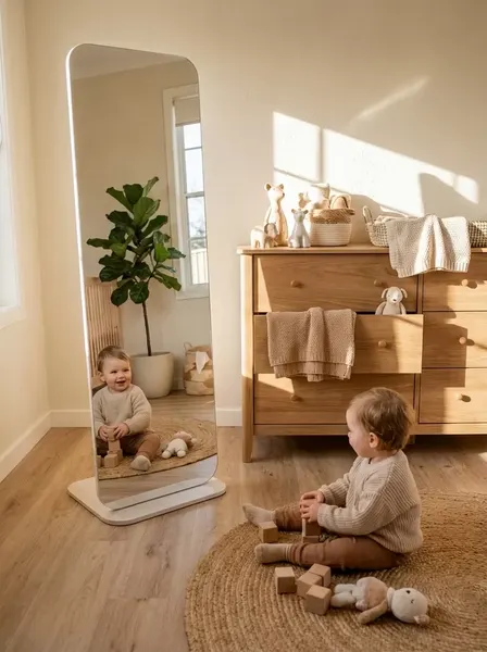 Изображение товара Зеркало Мебелик Стелла 4 (дуб крафт белый)