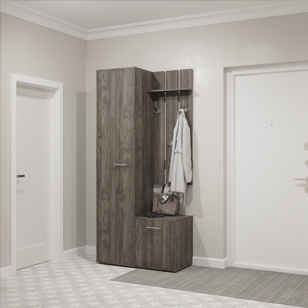 Изображение товара Секция в прихожую Кортекс-мебель Лара СП 8 (орех элия)