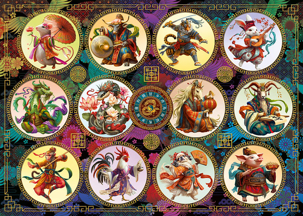 Изображение товара Пазл Step Puzzle Китайский гороскоп / 84063 (2000эл)