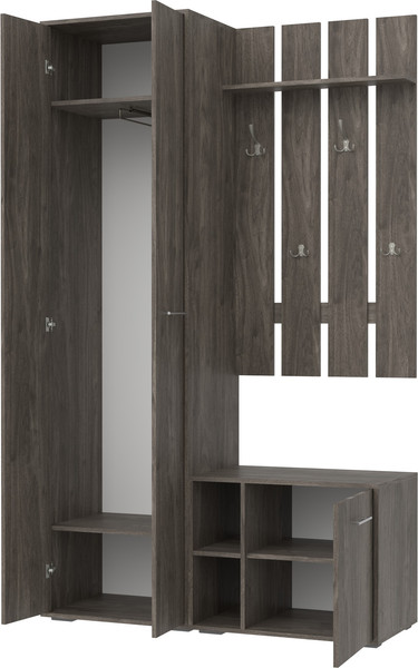 Изображение товара Секция в прихожую Кортекс-мебель Лара СП 9 (орех элия)
