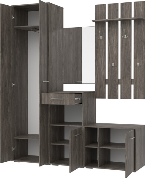 Изображение товара Секция в прихожую Кортекс-мебель Лара СП11 (орех элия)