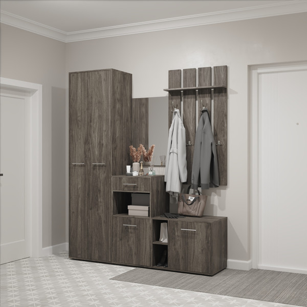 Изображение товара Секция в прихожую Кортекс-мебель Лара СП11 (орех элия)