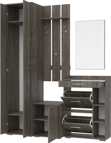 Изображение товара Секция в прихожую Кортекс-мебель Лара СП12 (орех элия)