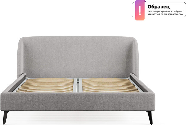 Изображение товара Двуспальная кровать Сонум Rosa 160x200 (лаунж светло-серый)