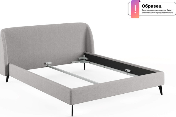 Изображение товара Двуспальная кровать Сонум Rosa 160x200 (лаунж светло-серый)