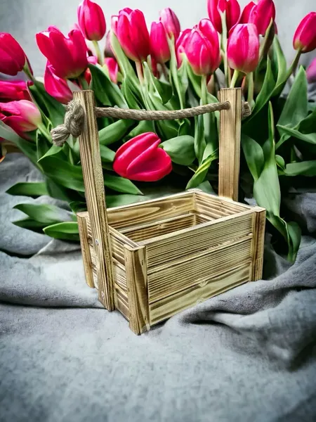 Изображение товара Ящик декоративный KraftHouse С джутовой ручкой 25x15x20 / 2038470454519 (обожженный)