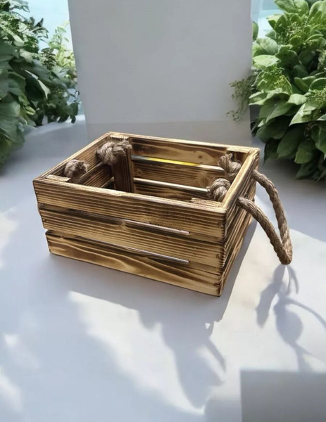 Изображение товара Ящик декоративный KraftHouse Без ручек 10x17x22 / 2040786710104 (обожженный)