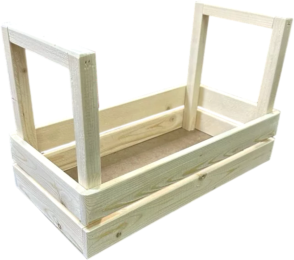 Изображение товара Ящик декоративный KraftHouse С большими ручками 21x17x35 / 2039710493084 (натуральный)