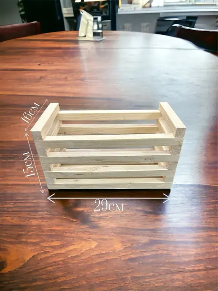 Изображение товара Ящик декоративный KraftHouse 14.5x16x29 / 2039619056298 (натуральный)