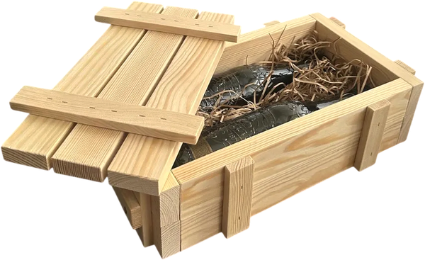 Изображение товара Ящик декоративный KraftHouse С крышкой 33x10x19 / 2043303934113 (натуральный)