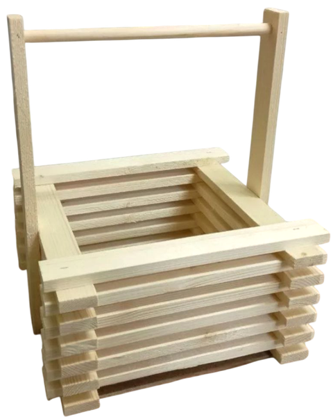 Изображение товара Ящик декоративный KraftHouse Колодец 25x25x30 / 2039332359492 (натуральный)