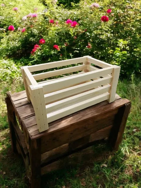 Изображение товара Ящик декоративный KraftHouse 26x42x20 / 2043919376987 (натуральный)