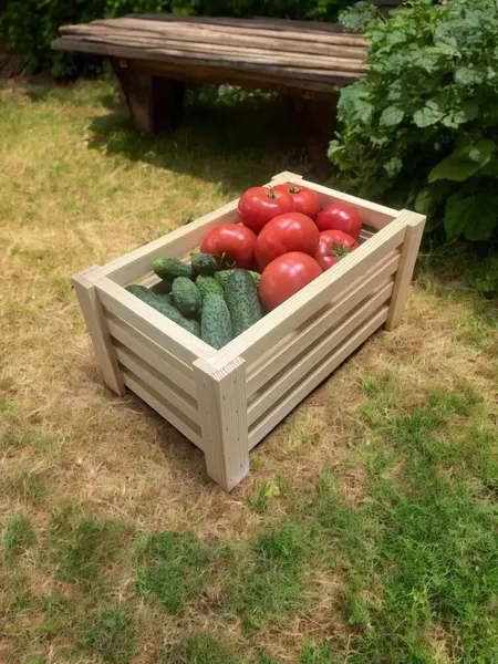 Изображение товара Ящик декоративный KraftHouse 26x42x20 / 2043919376987 (натуральный)