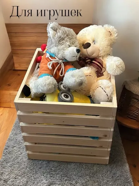 Изображение товара Ящик декоративный KraftHouse 33x32x32 / 2040644440464 (натуральный)