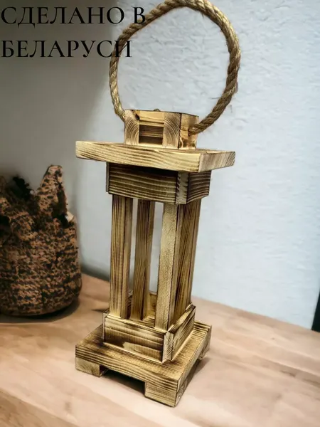 Изображение товара Декор KraftHouse Фонарь 35x15x15 / 2038660003596 (обожженный)