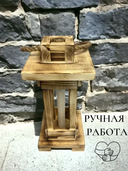 Изображение товара Декор KraftHouse Фонарь 35x15x15 / 2038660003596 (обожженный)