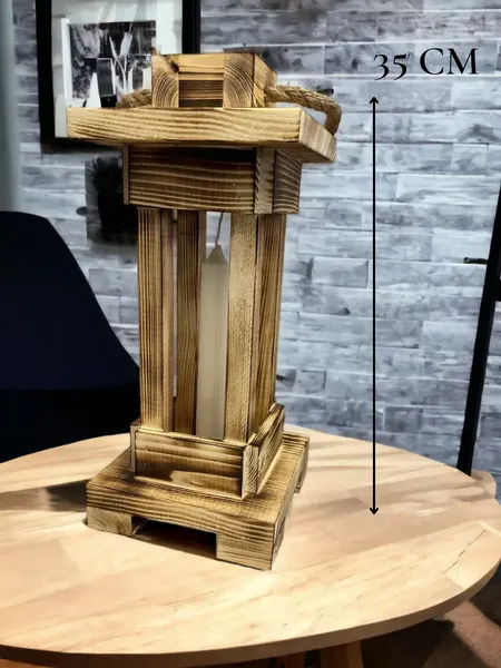 Изображение товара Декор KraftHouse Фонарь 35x15x15 / 2038660003596 (обожженный)