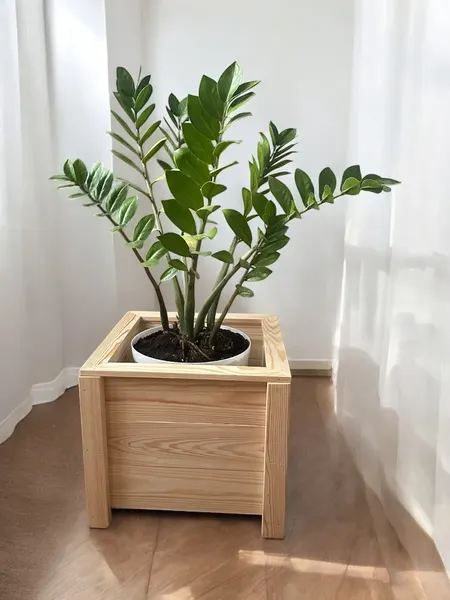 Изображение товара Кашпо KraftHouse Напольное 35x35x30 / 2043267456768 (натуральный)