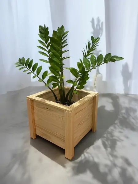 Изображение товара Кашпо KraftHouse Напольное 35x35x30 / 2043267456768 (натуральный)