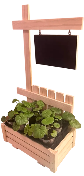 Изображение товара Кашпо KraftHouse С меловой доской 30x30x18 / 2043755473833 (натуральный)