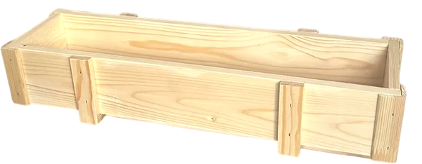 Изображение товара Кашпо KraftHouse Балконный ящик 15x9x72 / 2043416437143 (натуральный)