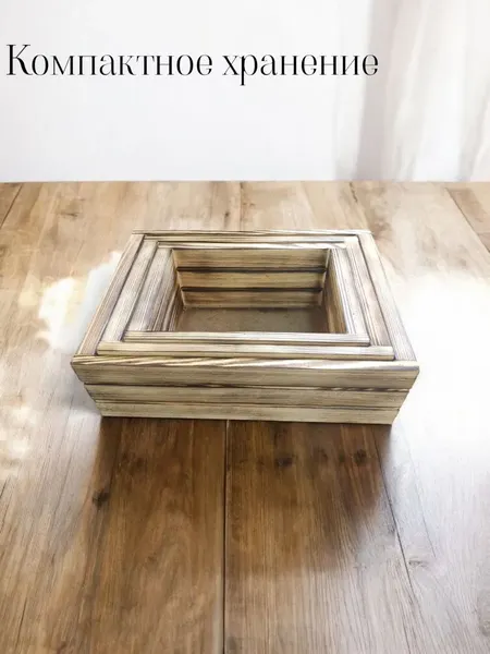 Изображение товара Набор ящиков декоративных KraftHouse 9.5x20x29, 9.5x17x25, 9.5x14x21 / 2044743818681 (обожженный, 3шт)