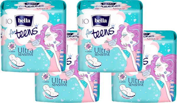 Изображение товара Прокладки гигиенические Bella For Teens Ultra Sensitive (4x10шт)