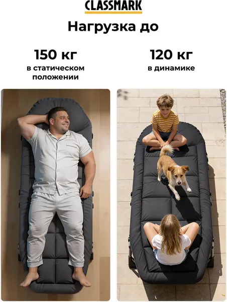 Изображение товара Раскладушка Classmark H23032801-BLK (черный)