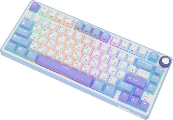 Изображение товара Клавиатура Royal Kludge R75 Taro Milk (RK Silver)
