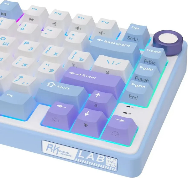 Изображение товара Клавиатура Royal Kludge R75 Taro Milk (RK Silver)