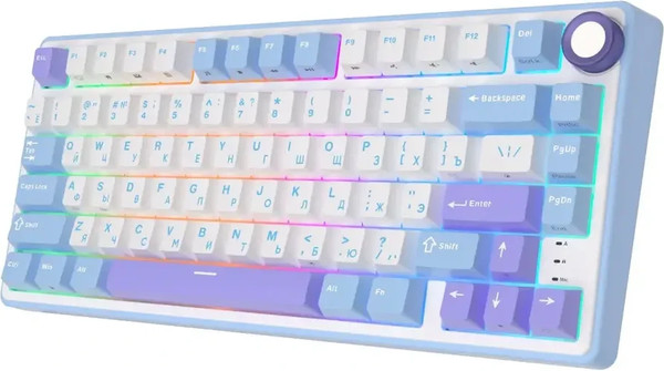 Изображение товара Клавиатура Royal Kludge R75 Taro Milk (RK Silver)