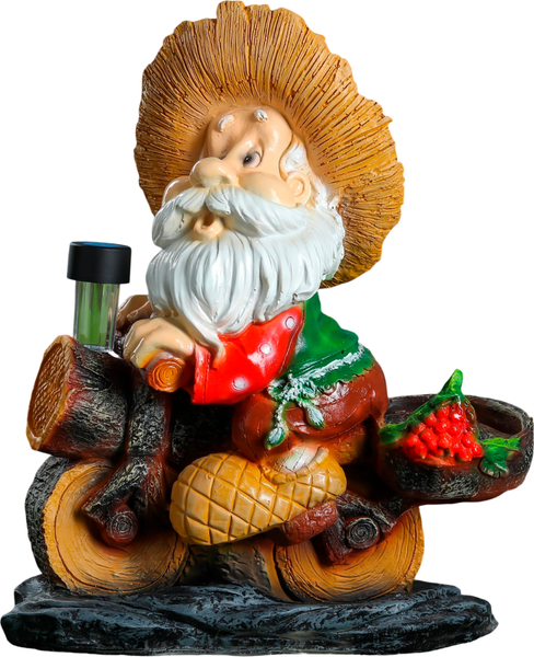 Изображение товара Садовая фигура-светильник Хорошие сувениры Лесовик на велосипеде с фонариком / 4203375