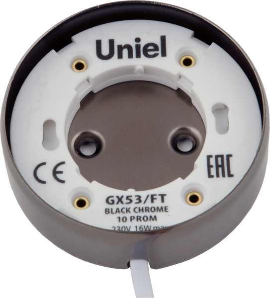 Точечный светильник Uniel GX53/FT BLACK CHROME 10 PROM / UL-00003735 — фото 5