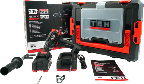 Изображение товара Аккумуляторная дрель-шуруповерт TEH TDBL1520-1B
