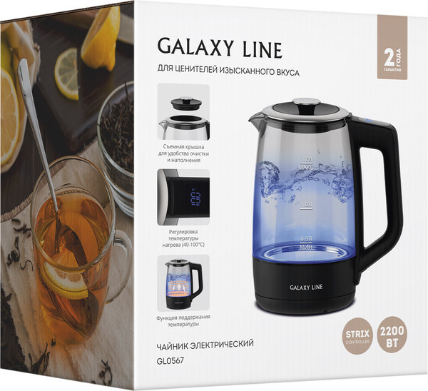 Изображение товара Электрочайник Galaxy Line GL 0567 (черный)