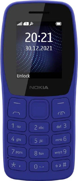 Изображение товара Мобильный телефон Nokia 105 SS / TA-1423 (синий)