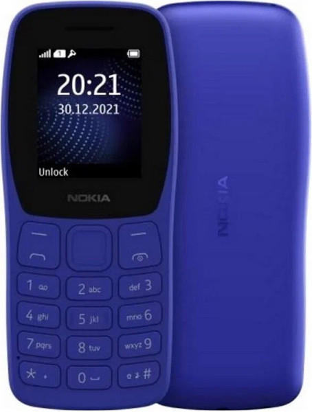 Изображение товара Мобильный телефон Nokia 105 SS / TA-1423 (синий)