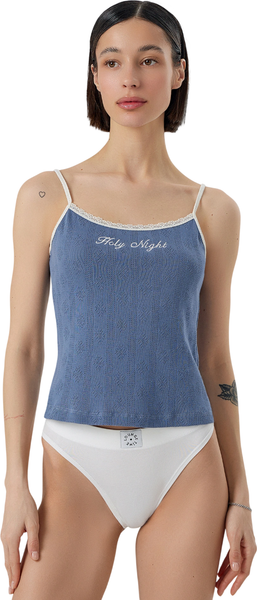 Изображение товара Топ домашний Mark Formelle 422083 (р.164/170-84-90, индиго/438-W вышивка)