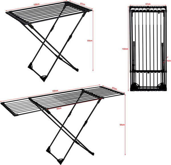 Изображение товара Сушилка для белья Laima Home Duo Sliding Black / 700469