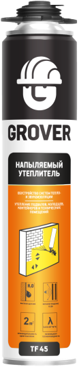 Изображение товара Утеплитель напыляемый Grover TF 45 ST (850мл)