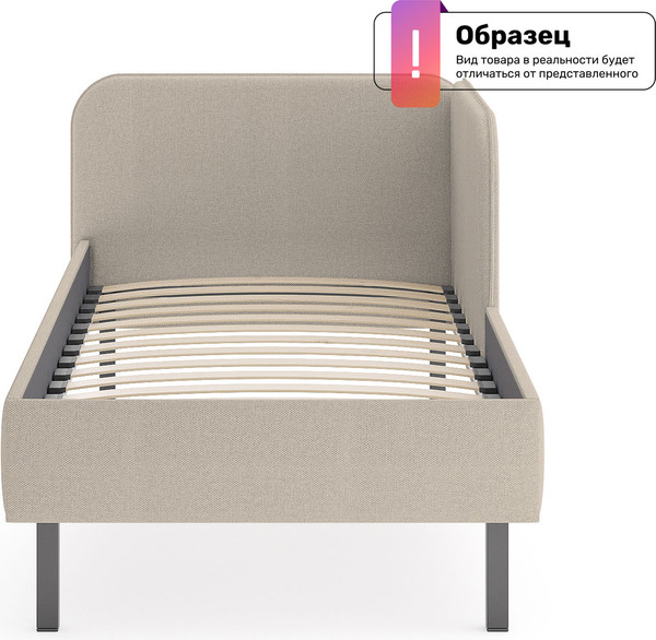 Изображение товара Односпальная кровать Сонум Юта 90x200 (рогожка деним)