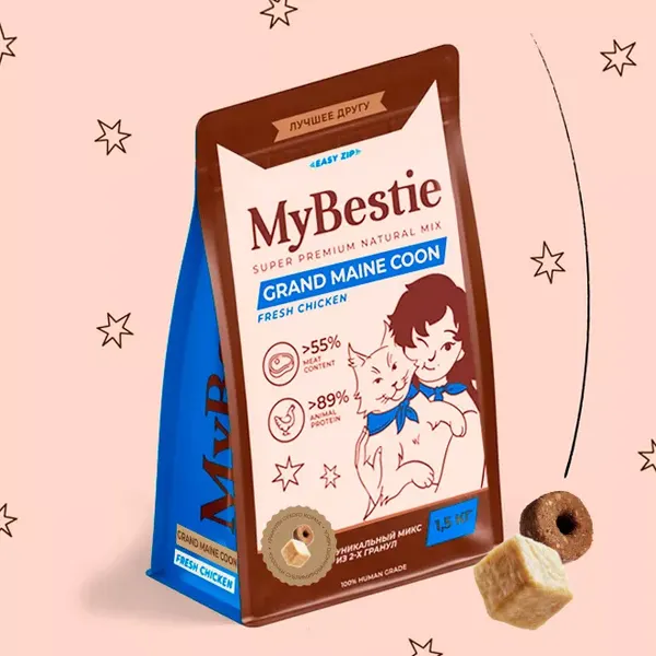 Изображение товара Сухой корм для кошек MyBestie Мэйн Кун / 19700415/CAT (1.5кг)